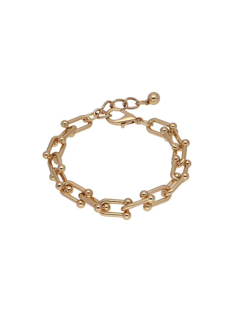 Western Loose / Link Bracelet in Gold finish - CNB19695