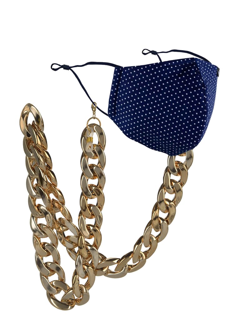 Mask / Sunglasses Chain in Gold finish - CNB19575