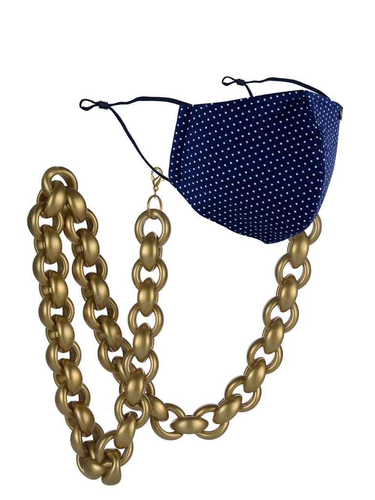 Mask / Sunglasses Chain in Gold finish - CNB19578