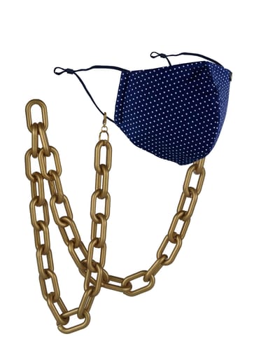 Mask / Sunglasses Chain in Gold finish - CNB19586