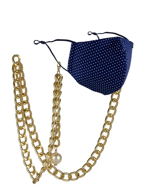 Mask / Sunglasses Chain in Gold finish - CNB19600
