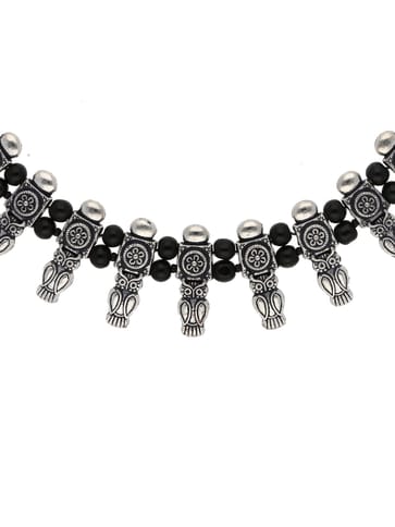 Necklace Set in Oxidised Silver finish - CNB19901