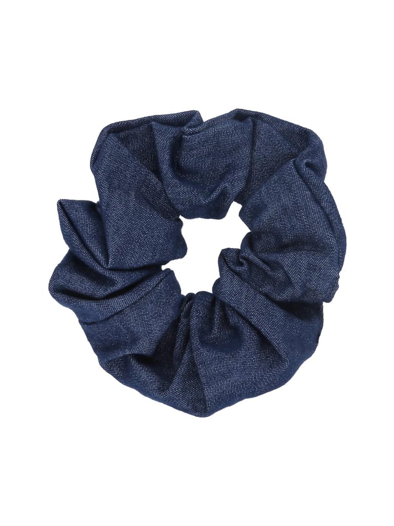 Plain Scrunchies in Blue color - SSCRB50