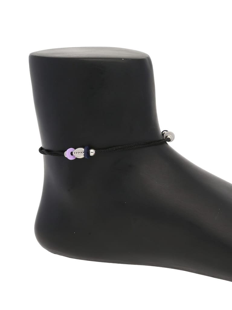 Western Loose Anklet in Multicolor color and Rhodium finish - KIR503