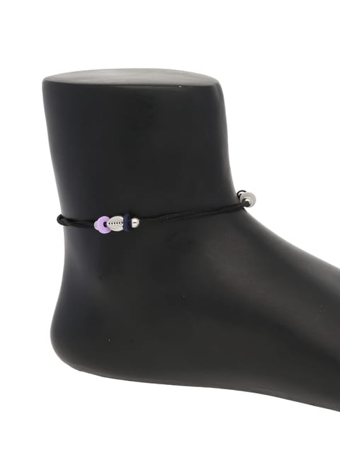 Western Loose Anklet in Multicolor color and Rhodium finish - KIR503