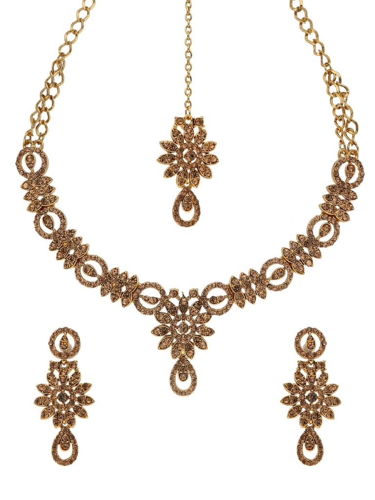 Traditional Necklace Set in Gold finish - SHA1179GO