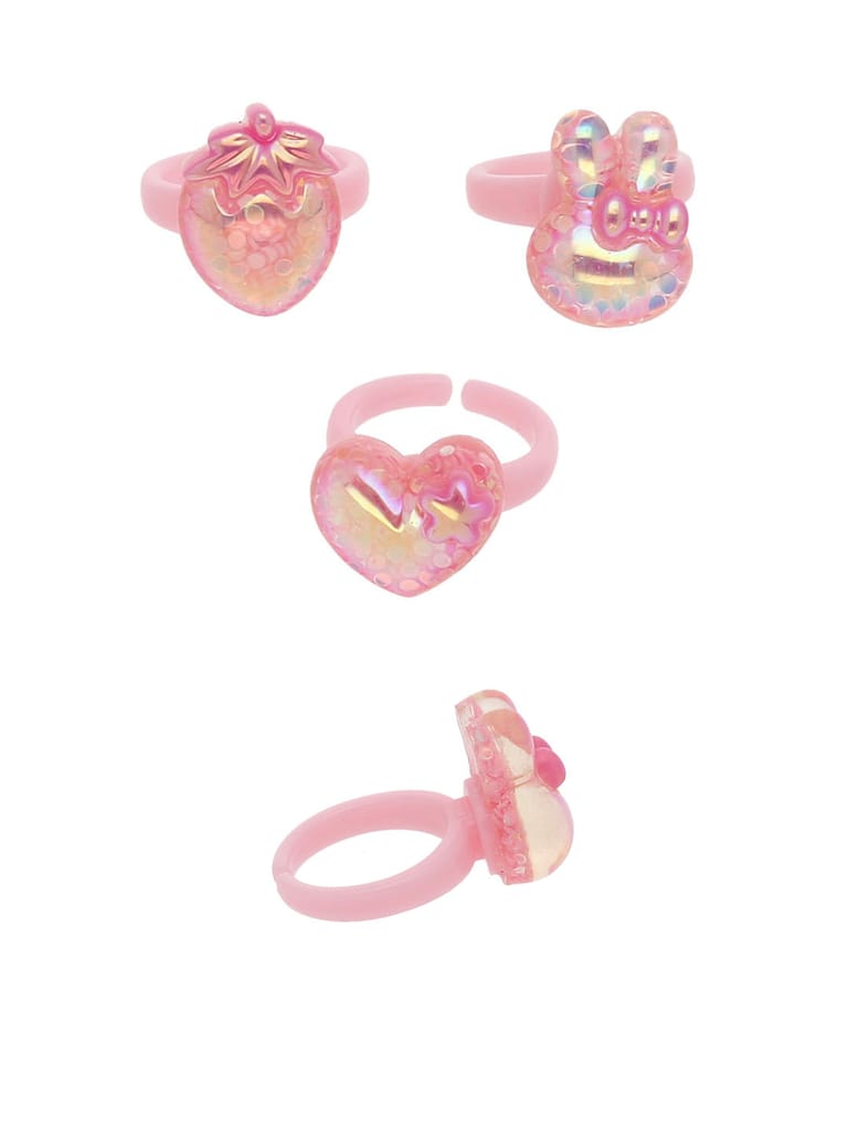 Finger Ring for Baby Girl in Pink color - CNB20513