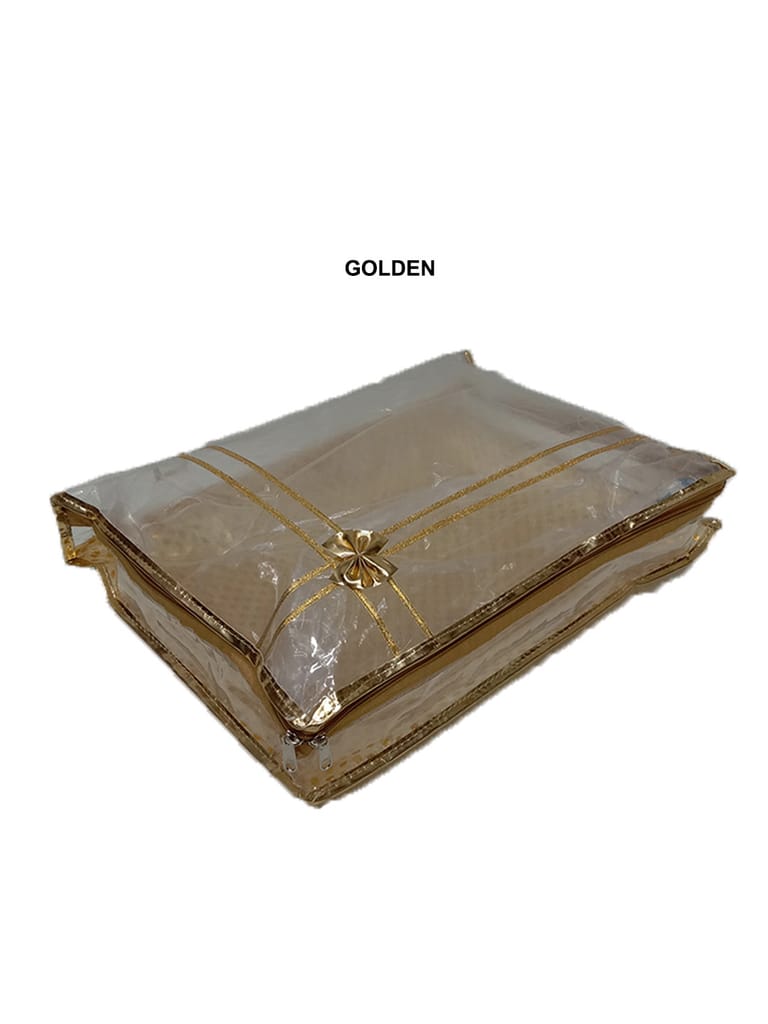 PVC Transparent Saree Cover with Tissue Material - SC-117