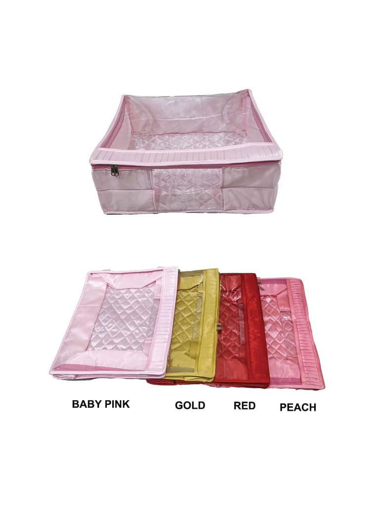 PVC Transparent Saree Cover with Satin Material - SC-255(A)