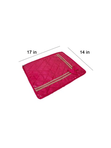PVC Transparent Single Saree Cover with Satin Material - SC-36