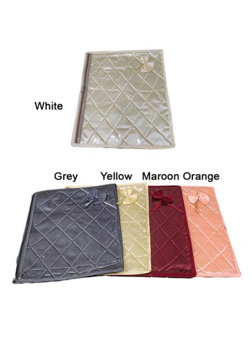 PVC Transparent Single Saree Cover with Satin Material - SC-45