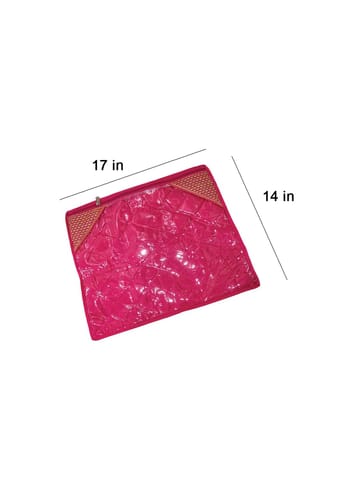 PVC Transparent Single Saree Cover with Satin Material - SC-47