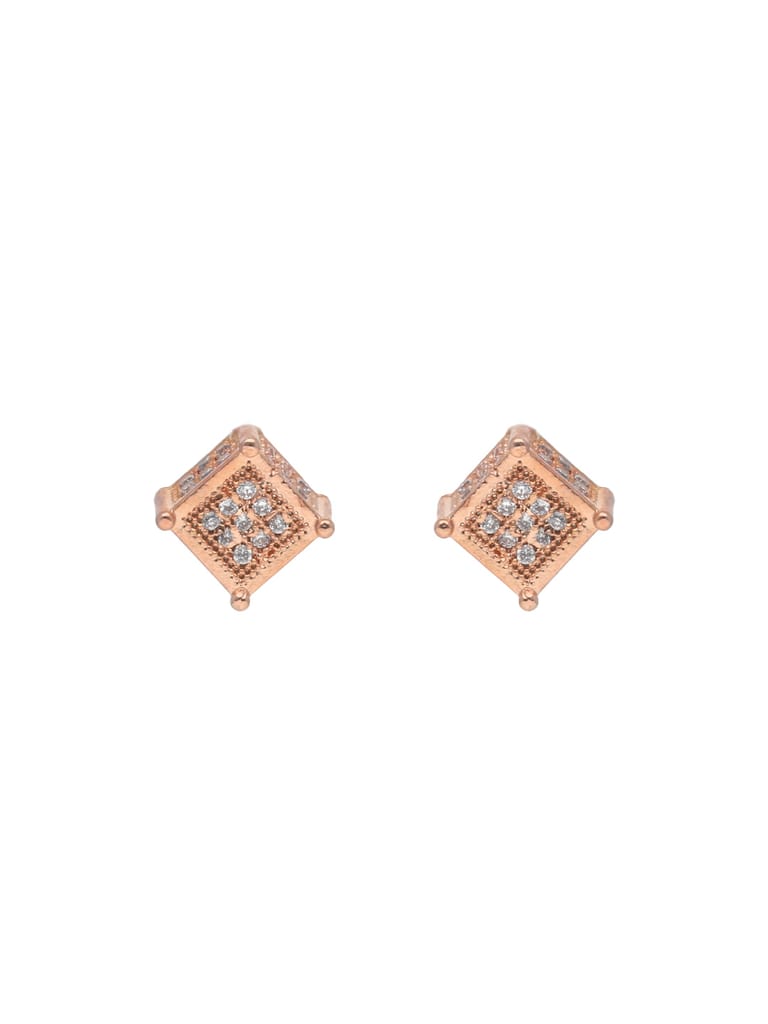 AD / CZ Tops / Studs in Rose Gold finish - AYCRG689