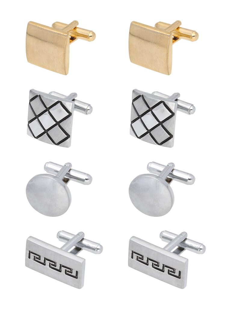 Cufflinks in Silver & Gold color - CNB21608