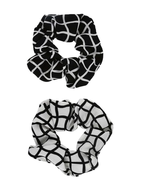 Printed Scrunchies in Black & White color - WWA6062