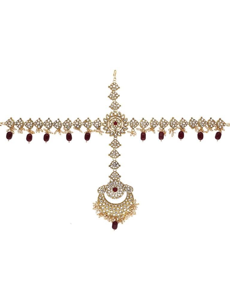 Kundan Matha Patti in Gold finish - CNB21979