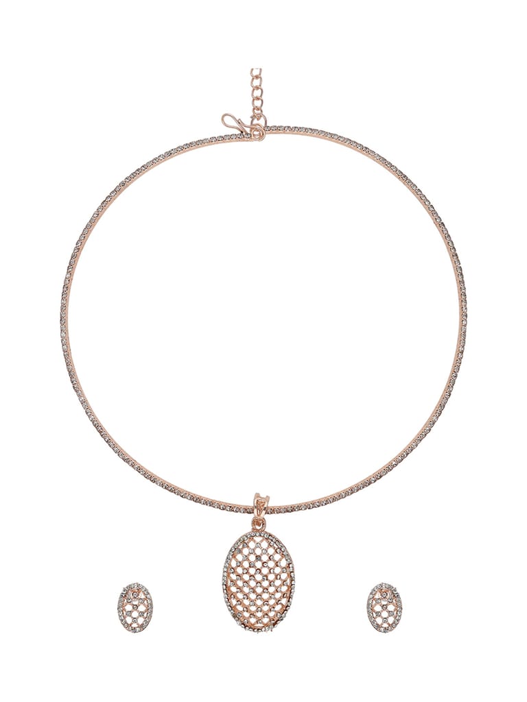 Western Necklace Set in Rose Gold finish - CFP9018