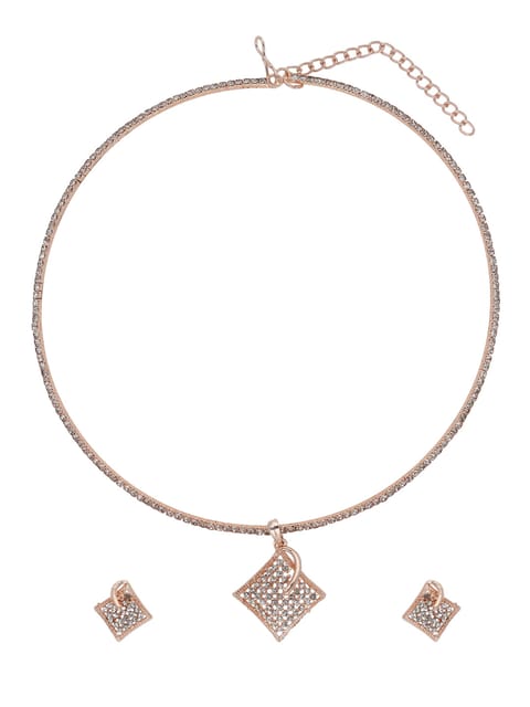 Western Necklace Set in Rose Gold finish - CFP9019
