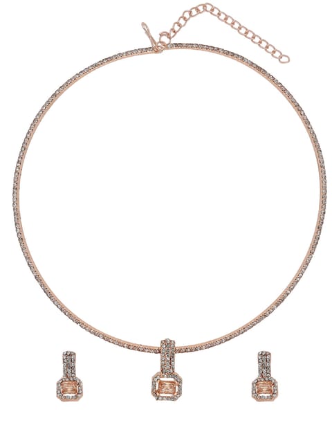 Western Necklace Set in Rose Gold finish - CFP9021