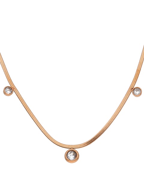 Western Necklace in Rose Gold finish - CNB22549