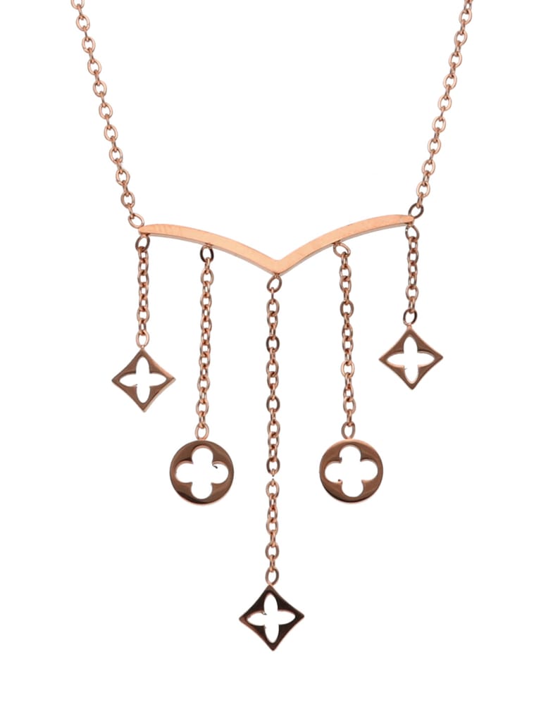 Western Necklace in Rose Gold finish - CNB22551