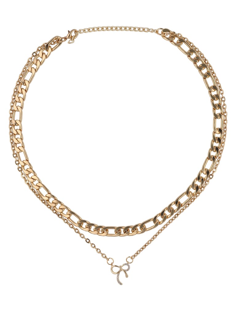 Western Necklace in Gold finish - CNB22567