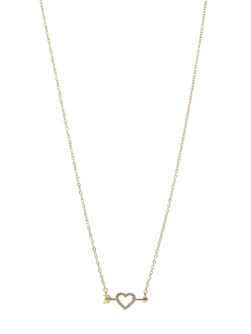 Western Pendant with Chain in Gold finish - CNB22466