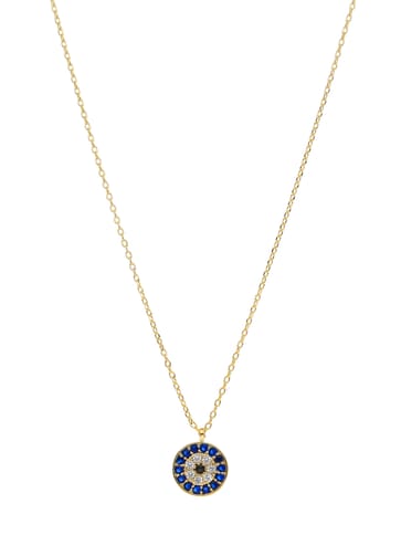 Western Pendant with Chain in Gold finish - CNB22479