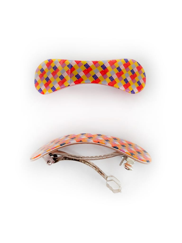 Printed Hair Clip in Assorted color - KIN62