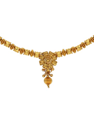 Antique Necklace Set in Gold finish - AMN4
