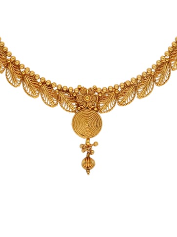 Antique Necklace Set in Gold finish - AMN16