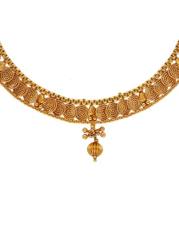 Antique Necklace Set in Gold finish - AMN21