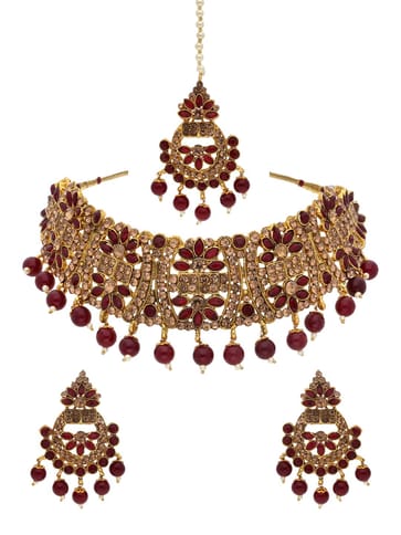 Traditional Necklace Set in Gold finish - STU5211