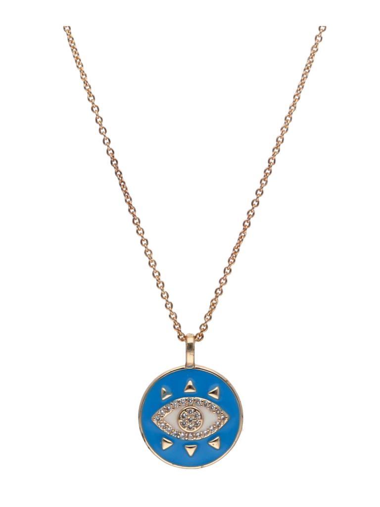 Evil Eye Pendant with Chain in Gold finish - CNB24264