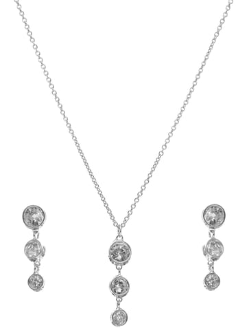 AD / CZ Pendant Set in Gold finish - CNB24183