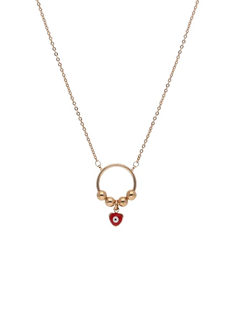 Evil Eye Pendant with Chain in Gold finish - CNB24342