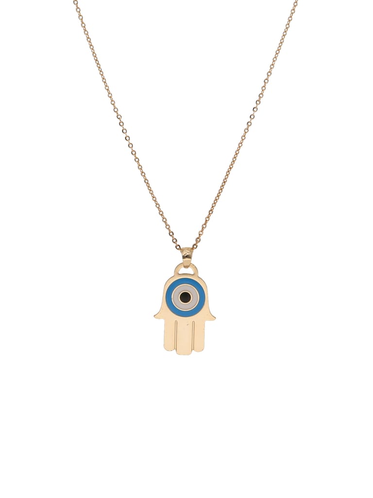 Evil Eye Pendant with Chain in Gold finish - CNB24358
