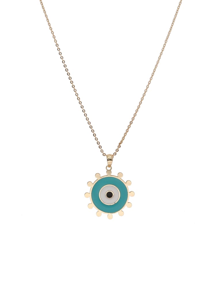 Evil Eye Pendant with Chain in Gold finish - CNB24362