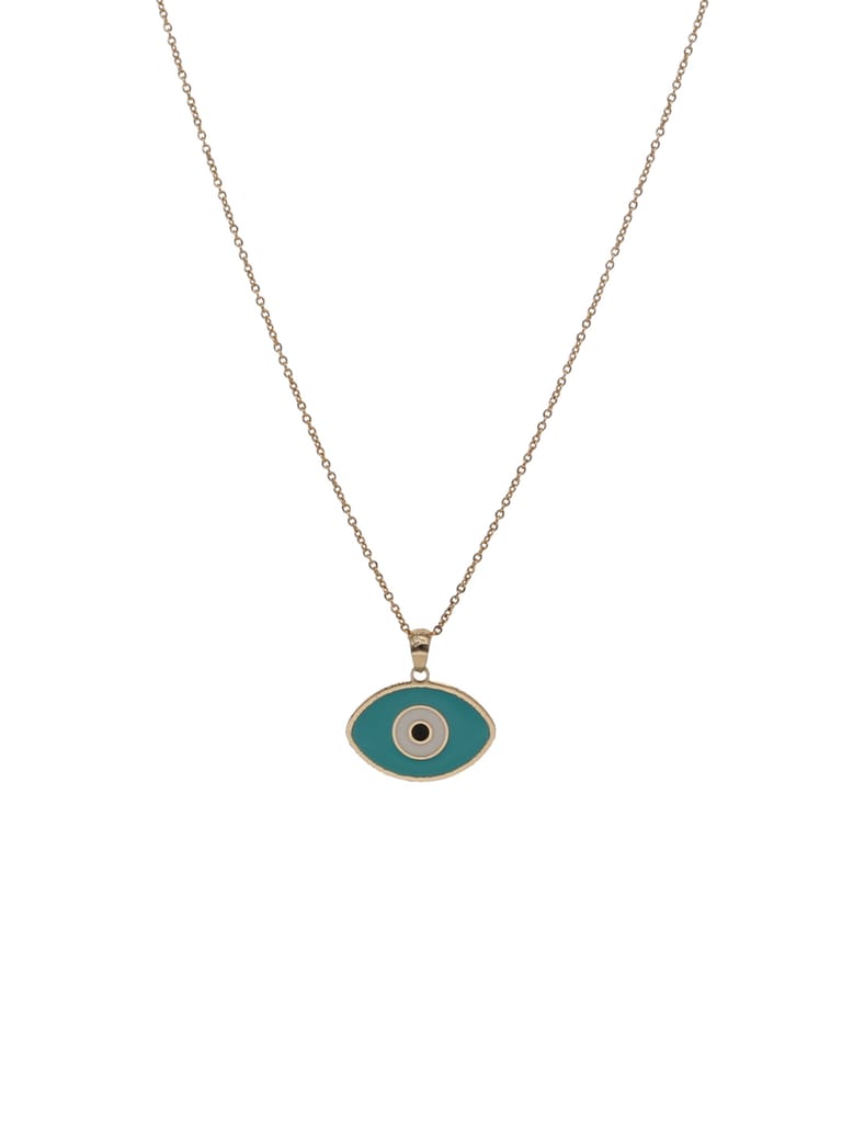 Evil Eye Pendant with Chain in Gold finish - CNB24359
