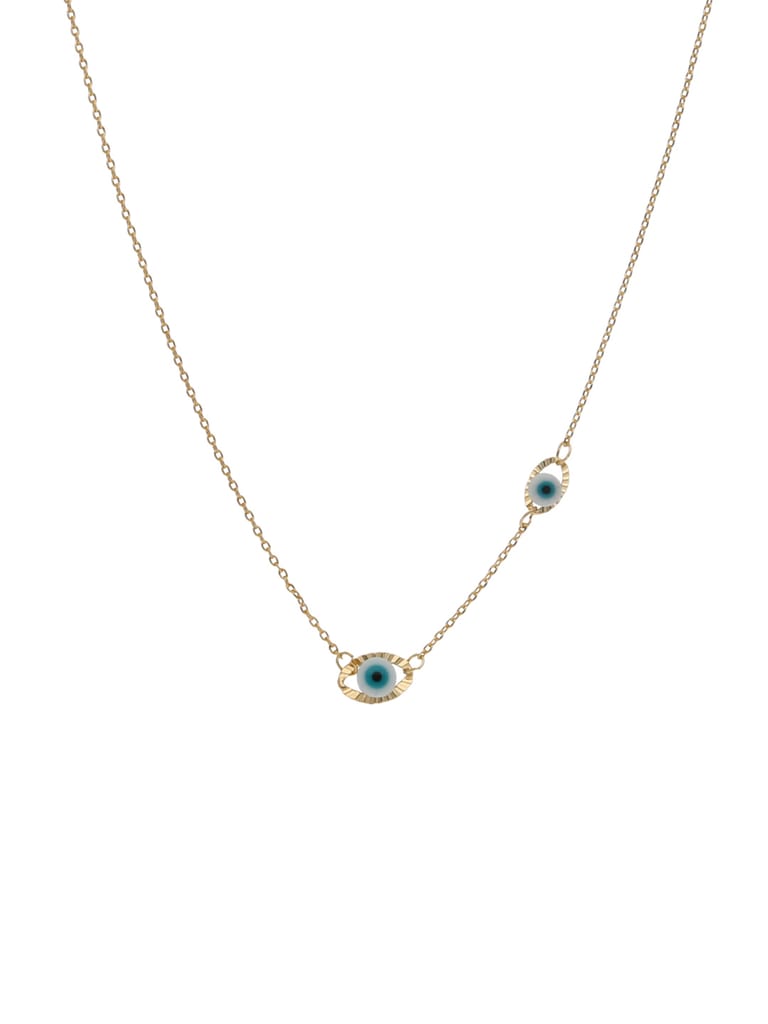 Evil Eye Pendant with Chain in Gold finish - WWA
