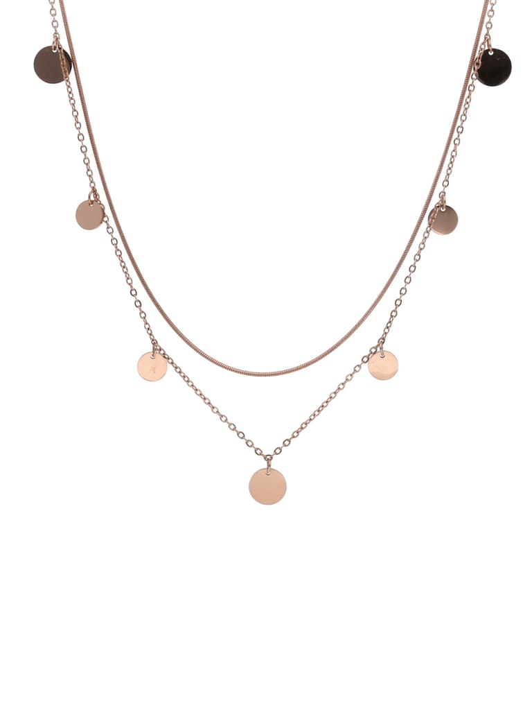 Western Necklace in Rose Gold finish - CNB24371