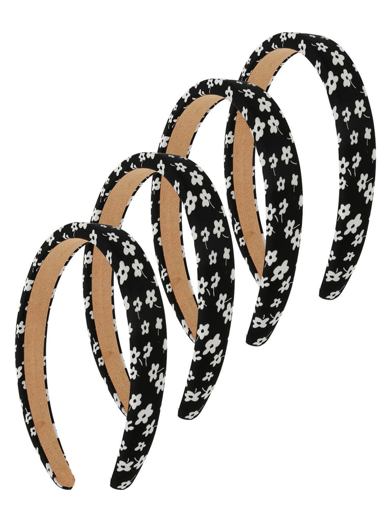 Printed Hair Band in Black & White color - RKN
