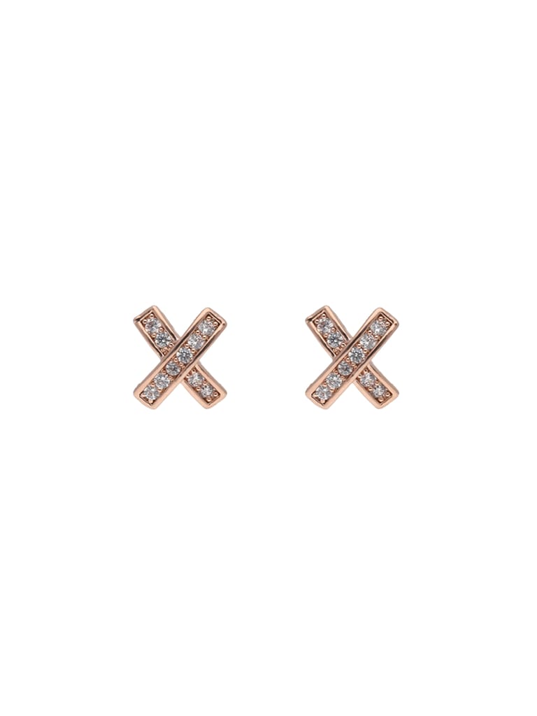 AD / CZ Tops / Studs in Rose Gold finish - CNB24705