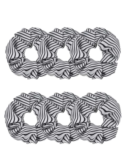 Printed Scrunchies in Black & White color - RAD3143