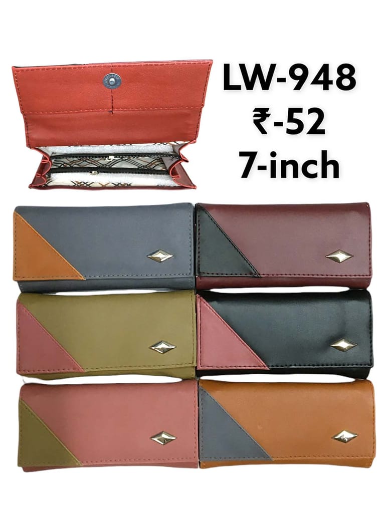 Ladies Wallet in Assorted color - LW-948
