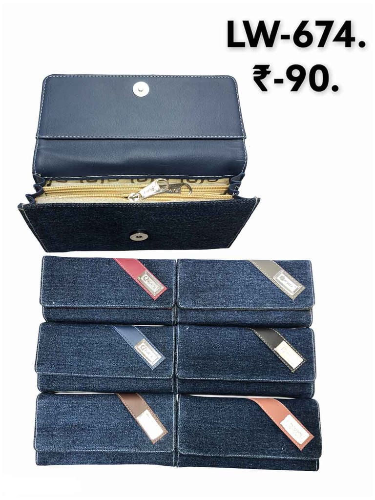 Ladies Wallet in Assorted color - LW-674