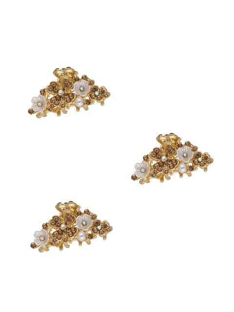 Fancy Metal Butterfly Clip in LCT/Champagne color - CNB15011