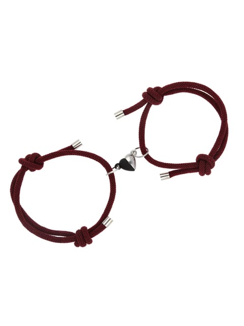 Couple Magnetic Bracelet in Rhodium finish - CNB26525