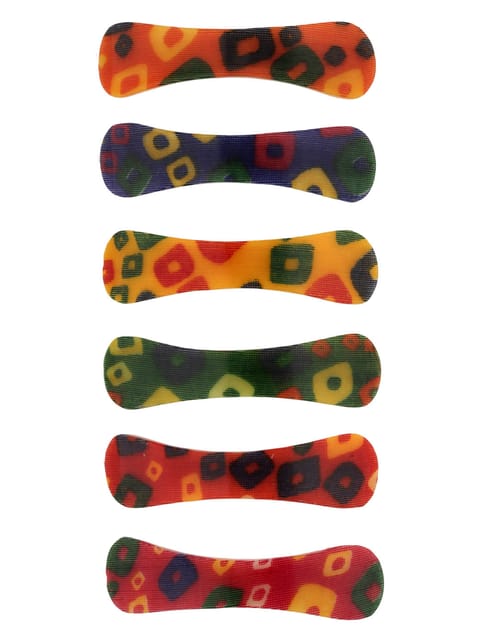 Printed Hair Clip in Assorted color - NIH94