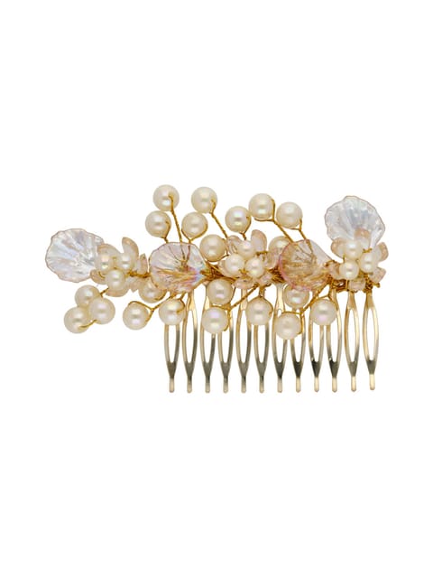 Fancy Comb in Gold finish - ARE1133